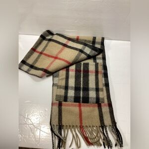 Patrick king  Classic Checkered Scarf  merino wool
